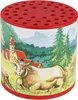 Tierstimmen Geräuschdose Kuh Alpenkuh Muh Dose rot Produktbild-Vorschau 2