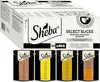 A product shot of a large box of Sheba cat food, with four individual pouches shown below. Náhled obrázku produktu