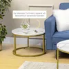 HOMCOM 2er-Set Couchtisch, Runder Beistelltisch, Produktbild-Vorschau 5