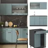 Singleküche Vicco R-Line Blau-Grau 140 cm , AP Marmor, Produktbild-Vorschau 9