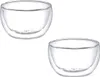 set de 2 bols en verre à double paroi 310ml - Stylé et Voir les images du produit 2