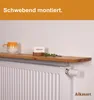 Aikas Art Heizkörperregal Eiche Echtholz, Einfache Montage Produktbild-Vorschau 7