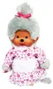 Monchhichi Kuscheltier Großmutter Puppe grau Plüsch 20 cm Produktbild-Vorschau 6