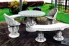 Tavolo in pietra Terrazza Decorazione Giardino Mobili Anteprima dell’immagine prodotto 3