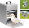 Hengda Futterautomat 5 kg verzinkt Futterspender mit Deckel Produktbild-Vorschau 1