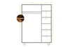 Kleiderschrank Leeds Kernbuche massiv 149x50x210 Produktbild-Vorschau 3