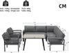 Flieks Gartenlounge-Set 8 Personen, Gartenmöbelset Produktbild-Vorschau 7