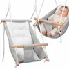Kinderschaukel Hängesitz Babyschaukel 3in1 Grau mit Produktbild-Vorschau 1