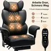 Ergonomická kancelářská židle HOFFREE s 7-bodovou vibrační Náhled obrázku produktu 7