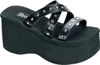 FUNN-19 Damen Sandale von DemoniaCult, Schwarz EU 39, US 9 Produktbild-Vorschau 1