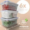 classbach Frischhaltedosen mit Deckel | 6er Set | 100% Produktbild-Vorschau 4