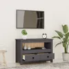 vidaXL TV-kast, grijs, 79x35x52 cm, massief grenenhout Productafbeelding-voorbeeld 2