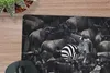 MuchoWow® Mauspad Mousepad Zebra - Büffel - Braun 23x19 cm Produktbild-Vorschau 2