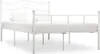 vidaXL Bettgestell Weiß Metall 160×200 cm -  Betten & Produktbild-Vorschau 2
