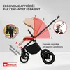 BabyLux® Poussette 3en1 Set Rosso, Beige, Pliable Léger Set Voir les images du produit 3