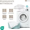 Seersucker Bettwäsche 135x200 cm aus 100% Polyester - Grau Produktbild-Vorschau 7