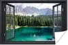 MuchoWow® Poster Aussicht - Baum - Berge 60x40 cm - Produktbild-Vorschau 1
