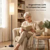 160cm LED Stehleuchte mit Leinenschirm Dimmbar Stehlampe Produktbild-Vorschau 3