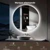 S'AFIELINA miroir de salle de bain LED rond miroir de salle Voir les images du produit 3