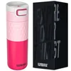 A pink Kambukka thermoflask and its black packaging are displayed side-by-side against a white background. Náhled obrázku produktu