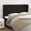 vidaXL Testiera con orecchie Nero 183x23x118/128 cm Pelle Anteprima dell’immagine prodotto 2