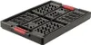 A black folding storage box with red handles is shown on a white background. Anteprima dell’immagine prodotto