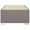 vidaXL Bettgestell ohne Matratze Taupe 80x200 cm Stoff Produktbild-Vorschau 3