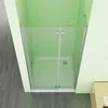 MIQU Duschabtrennung 100 x 195 cm  Duschwand Scharniertür Produktbild-Vorschau 2
