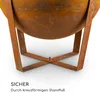 blumfeldt Fire Globe Feuerschale mit Grill, Grillring: Ø Produktbild-Vorschau 5