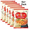 6er-Pack Paldo Instantnudeln Rabokki Hot & Spicy 135g Produktbild-Vorschau 1