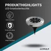 LUXULA LED Solar-Bodenleuchte 5 lm tralweiß silber IP44 Produktbild-Vorschau 2