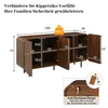 Merax Sideboard Mid-Century mit 4 Türen und Einlegeböden, Produktbild-Vorschau 11