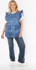 Chasuble Schürze mit Rüsche geblümt 2 Taschen seitlich Produktbild-Vorschau 3