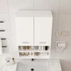 A white bathroom cabinet mounted above a sink, with shelves displaying various toiletries. Náhled obrázku produktu