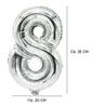 PAPSTAR 86838 PAPSTAR Palloncino in foil "Numeri", numero: Anteprima dell’immagine prodotto 2