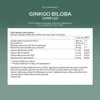 A nutritional information panel for a Ginkgo Biloba Complex supplement. Produktbild-Vorschau