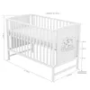 Baby-Delux Babybett Kinderbett Gitterbett Mia weiß 120x60 Produktbild-Vorschau 5