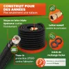 GARDEBRUK® Tuyau d’Arrosage Extensible 30 m Noir– Pistolet Voir les images du produit 3