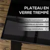 Outsunny Table de jardin rectangulaire en aluminium et Voir les images du produit 3