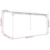 vidaXL Markiza antracyt 4x3 m 180 g/m² tkanina i stal Podgląd zdjęcia produktu 8