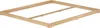 A wooden bed frame on a white background. Produktbild-Vorschau