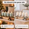 Adventskranz Holz Advent Kerzenhalter länglich modern Produktbild-Vorschau 7
