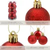 Lot de 24 boules de Noël rouges - rouge Voir les images du produit 5