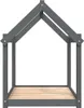 vidaXL Pelech pre psov sivý 101x70x90 cm Borovicový masív Náhľad obrázku produktu 5