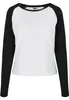 Urban Classics Dámske - RAGLAN Longsleeve weiß - M Náhľad obrázku produktu 12