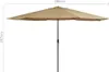 vidaXL Parasol avec mât métallique 390 cm Taupe Voir les images du produit 8