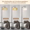 Rotin Lampadaire Boho Lampadaire à intensité variable Voir les images du produit 5