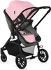 A pink and gray stroller against a white background. Produktbild-Vorschau
