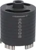 A close-up studio shot of a black diamond core drill bit with silver cutting segments at the bottom. Produktbild-Vorschau