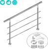 LZQ 180 cm nerezové schodisko zábradlie zábradlie balkón s Náhľad obrázku produktu 1